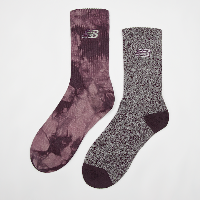 New Balance 2 PACK - Lifestyle Tie dye Midcalf Socks rosso 33264 1