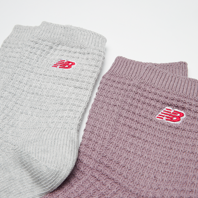 New Balance 2 PACK - Waffle Knit Ankle Socks multicolor 33267 2