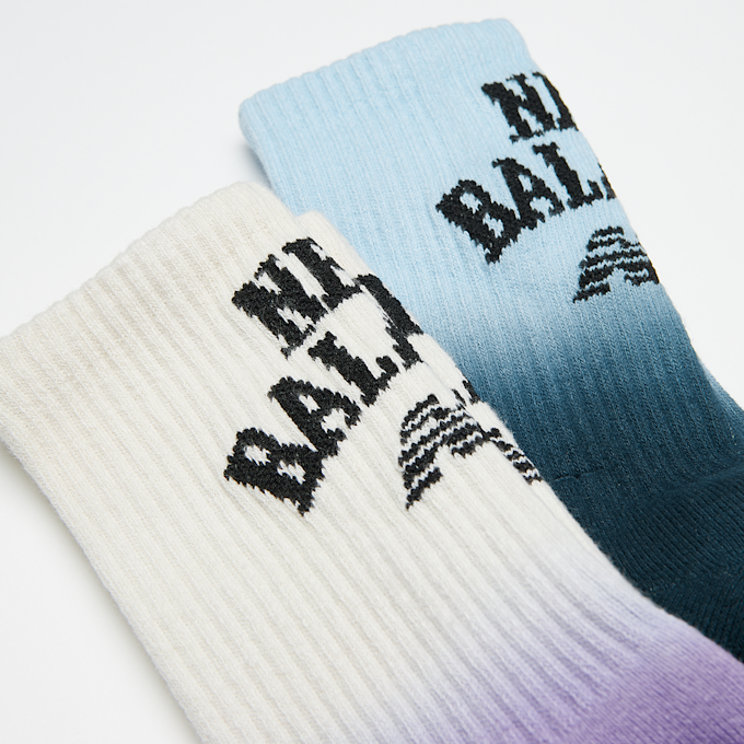 New Balance 2 PACK - Kids Tie Dye Crew Socks multicolor 33270 2