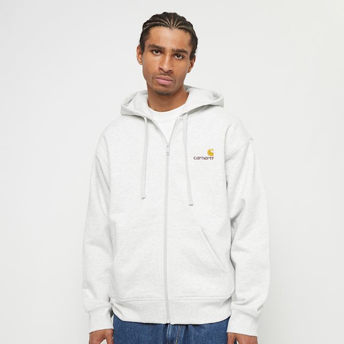 Carhartt WIP Hooded American Script Jacke grau 33333 1