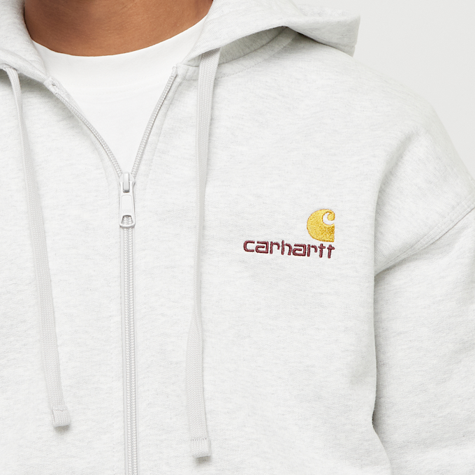 Carhartt WIP Hooded American Script Jacke grau 33333 3