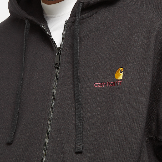 Carhartt WIP Hooded American Script Jacke zwart 33334 3