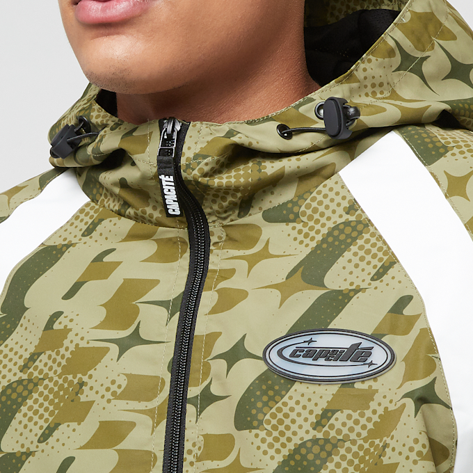 Capacité Logo Rubber Badge Hooded Colorblocked Windrunner camo 33364 3