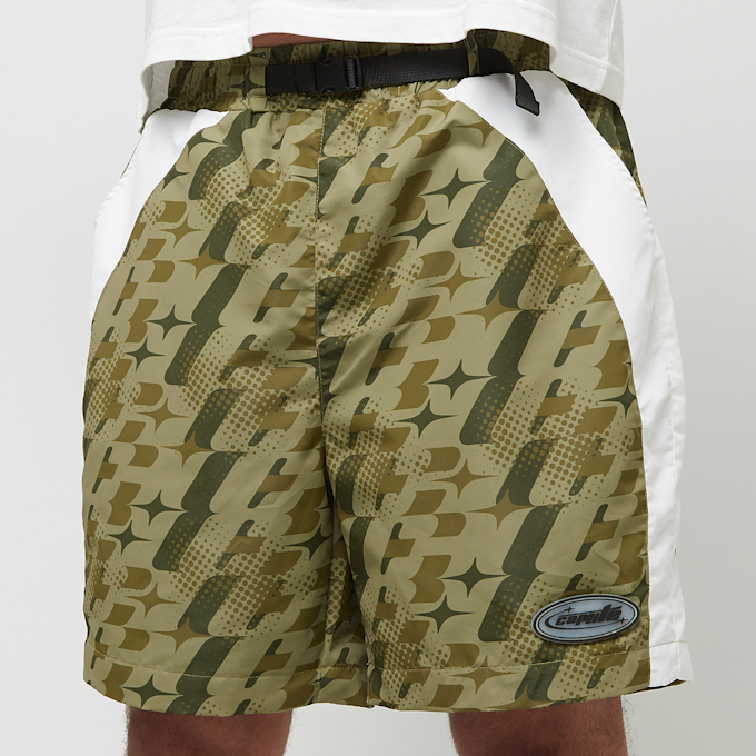Capacité Logo Rubber Badge Colorblocked Track Shorts camouflage 33365 3