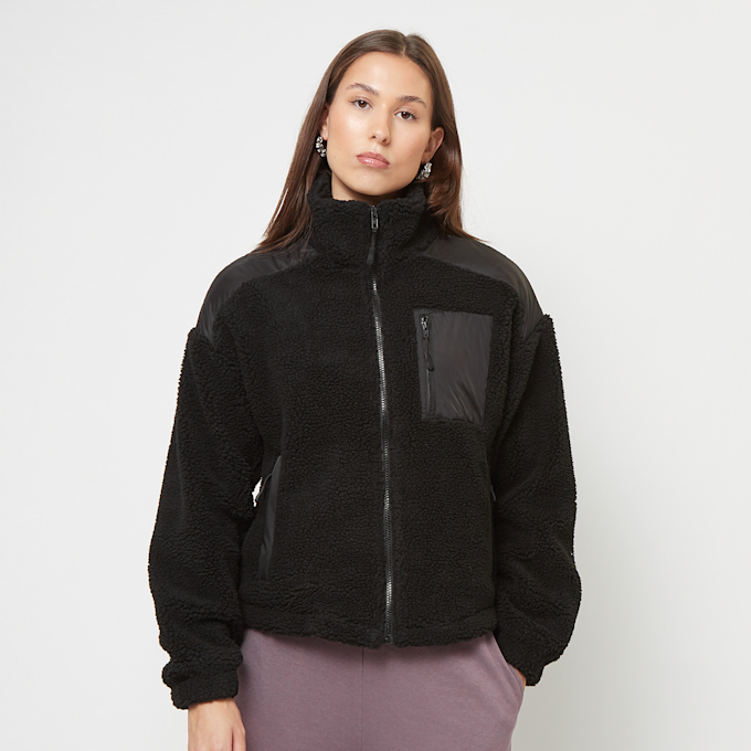 Urban Classics Ladies Sherpa Mix Jacke schwarz 33405 1