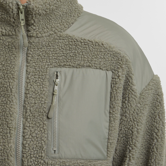 Urban Classics Sherpa Mix Jacket grün 33406 3