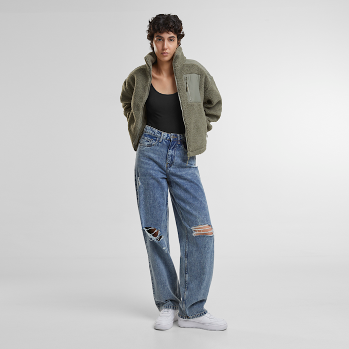 Urban Classics Sherpa Mix Jacket grün 33406 4