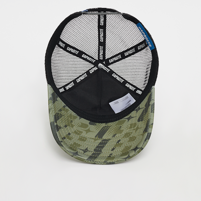 Capacité Logo Rubber Badge Camo Trucker Cap groen 33438 3