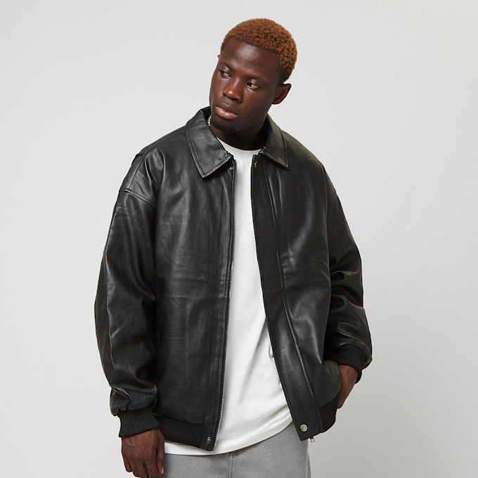 Urban Classics Synthetic Leather Blouson schwarz 33454 1