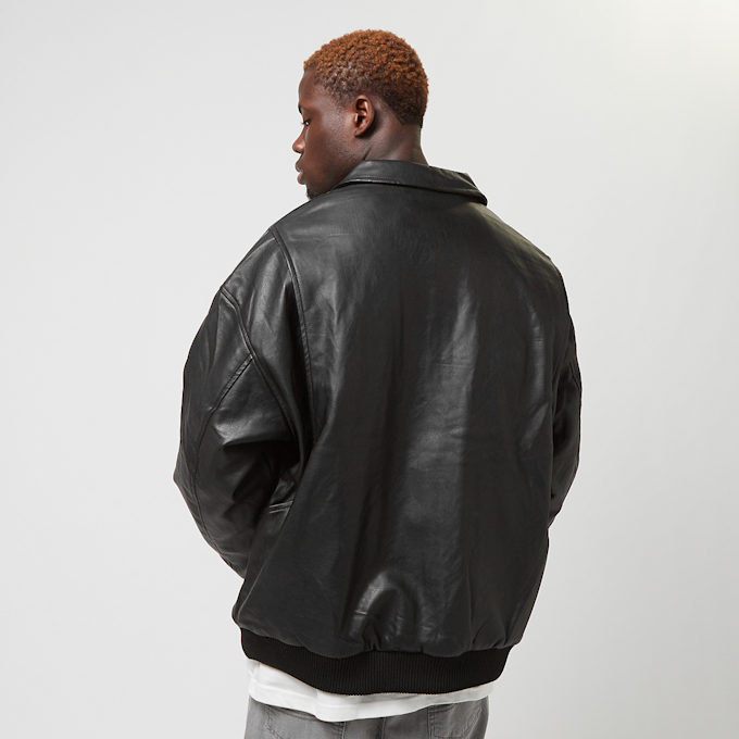 Urban Classics Synthetic Leather Blouson schwarz 33454 2