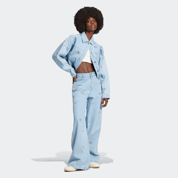 adidas Originals Denim Rhinestone Pants azul 33495 5