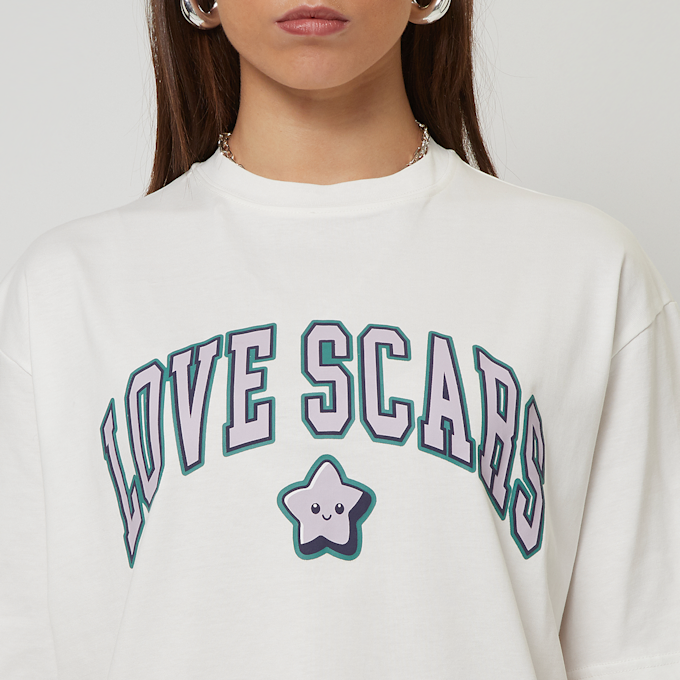 Love Scars College Star Tee bianco 46132 3