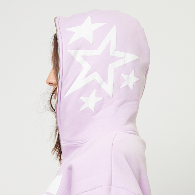 Love Scars Star Full Zip Hoodie viola 46138 5