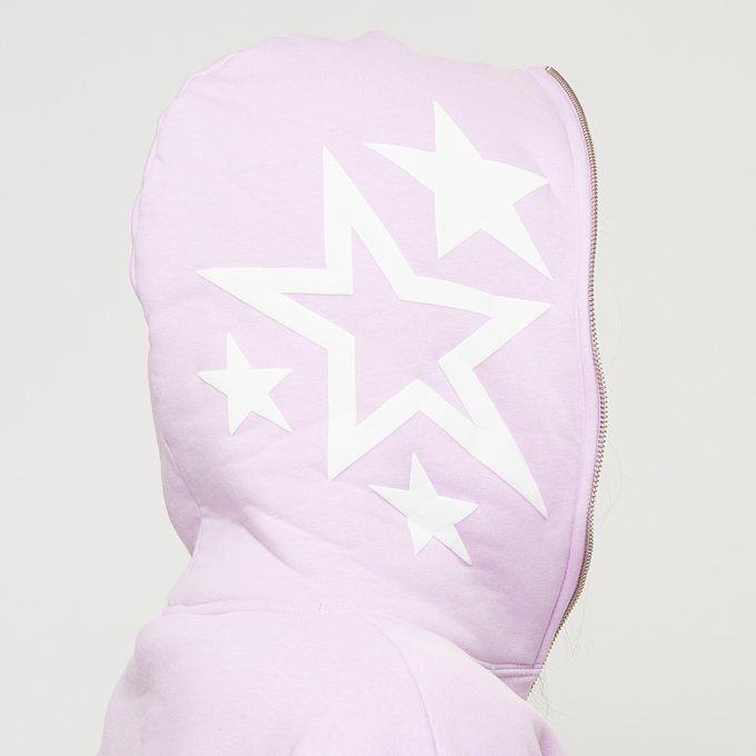 Love Scars Star Full Zip Hoodie roze 46138 6