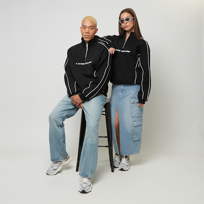Love Scars Piping Half Zip Sweater czarny 46133 4
