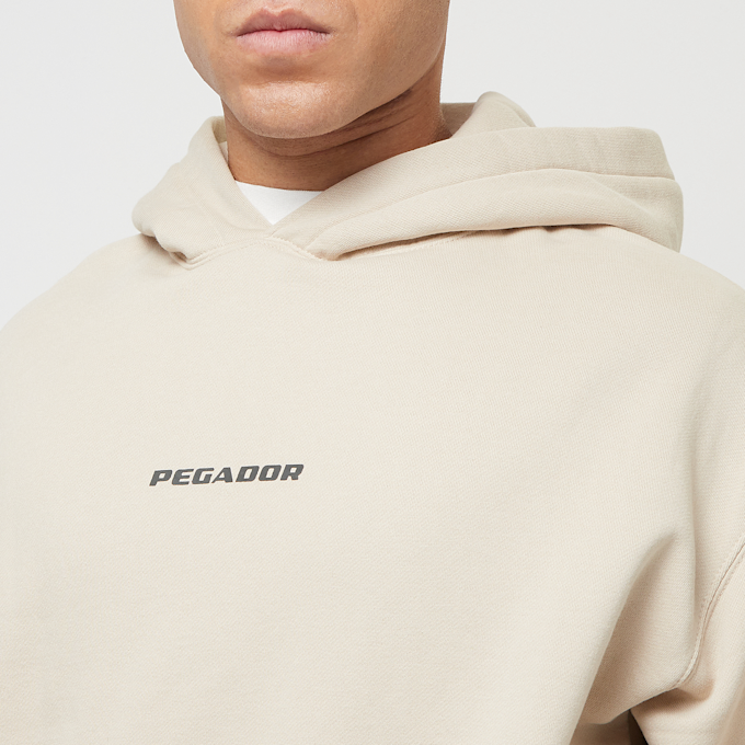 Pegador Colne Logo Oversized Hoodie beige 46909 3