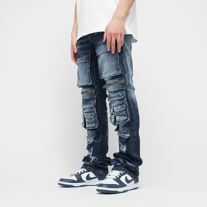 2Y STUDIOS Esteban Multi Pocket Skinny bleu 44358 1