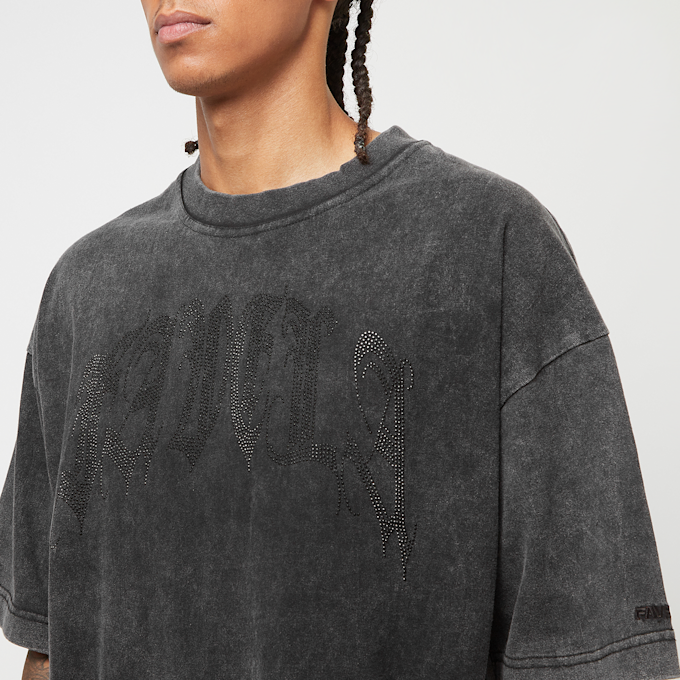 FAVELA Ribcage Rhinestone T-Shirt gris 41554 3
