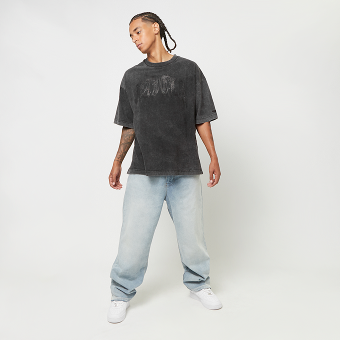 FAVELA Ribcage Rhinestone T-Shirt gris 41554 5