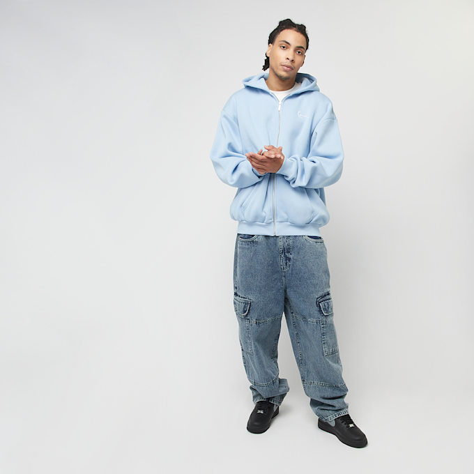Karl Kani Small Signature Essential Oversized Zip Hoodie blauw 45084 4