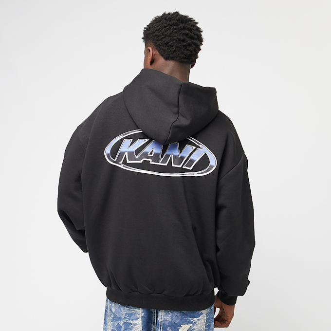 Karl Kani Woven Signature Chrome Zip Hoodie crna 45142 1