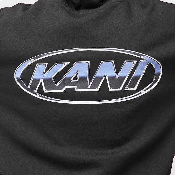 Karl Kani Woven Signature Chrome Zip Hoodie noir 45142 4
