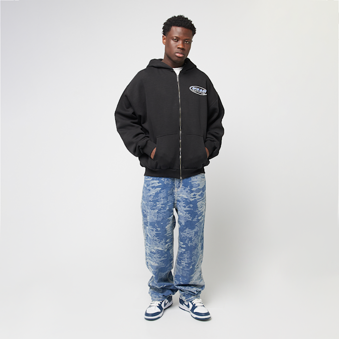 Karl Kani Woven Signature Chrome Zip Hoodie noir 45142 5
