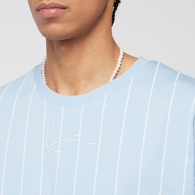 Karl Kani Small Signature Essential Pinstripe Tee azul 45081 3