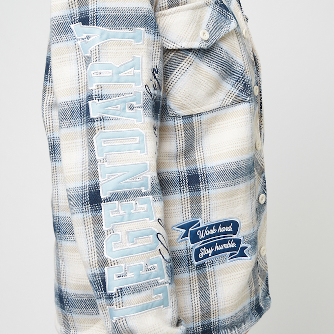 Smoke Rise Oversized Plaid Shirt blauw 40110 4