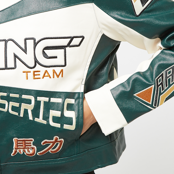 Smoke Rise Collared Racing Jacket verde 40112 4