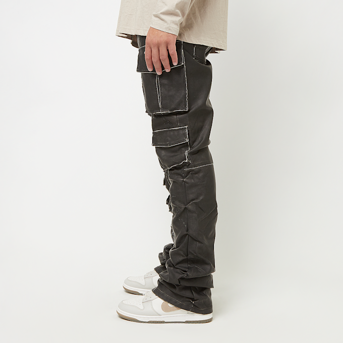 Smoke Rise Washed Vegan Leather Utility Pants negro 44150 2