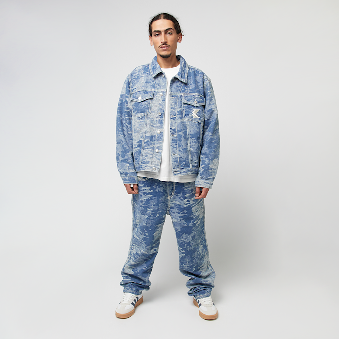 Karl Kani OG Distress Camo Oversized Denim Jacket plava 45147 4
