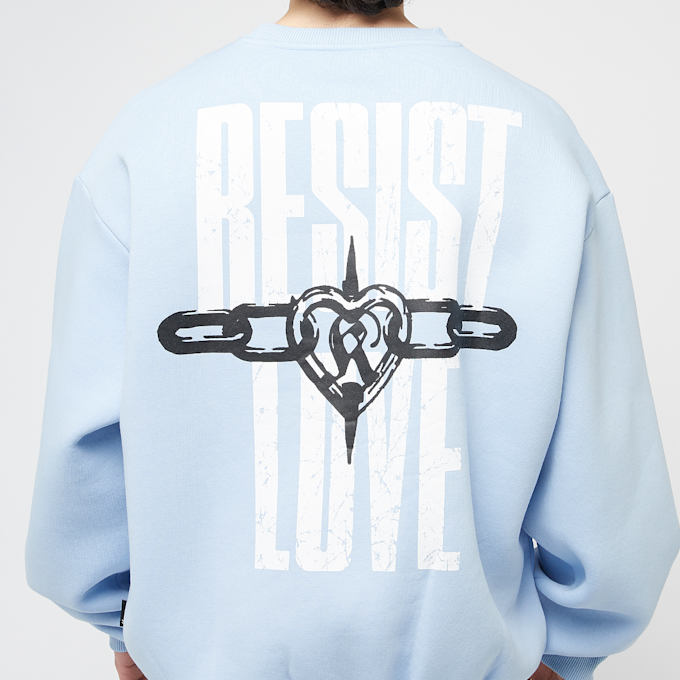 Karl Kani Woven Signature Resist Love Crew blauw 45141 4