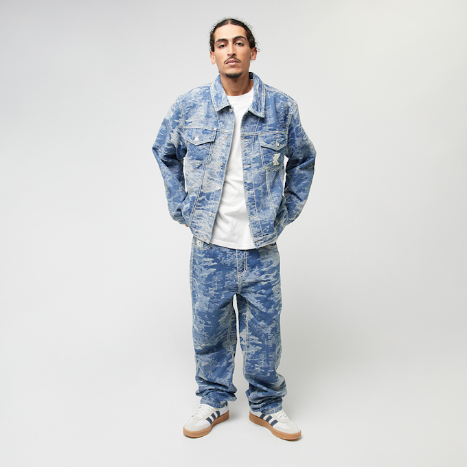 Karl Kani OG K Distress Camo Five Pocket Denim blu 45145 5