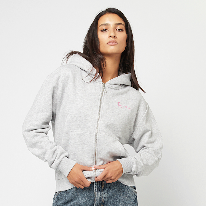 Karl Kani Signature Heart Cross Backprint Zip Hoodie grijs 45134 2