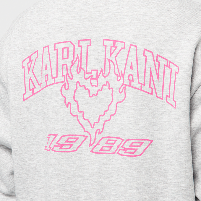 Karl Kani Signature Heart Cross Backprint Zip Hoodie grijs 45134 4