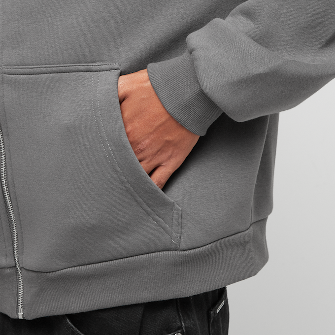 Urban Classics Fluffy Zip Hoody grijs 40696 3