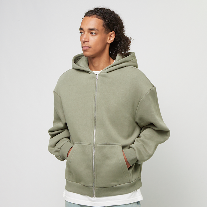 Urban Classics Fluffy Zip Hoody verde 40697 1