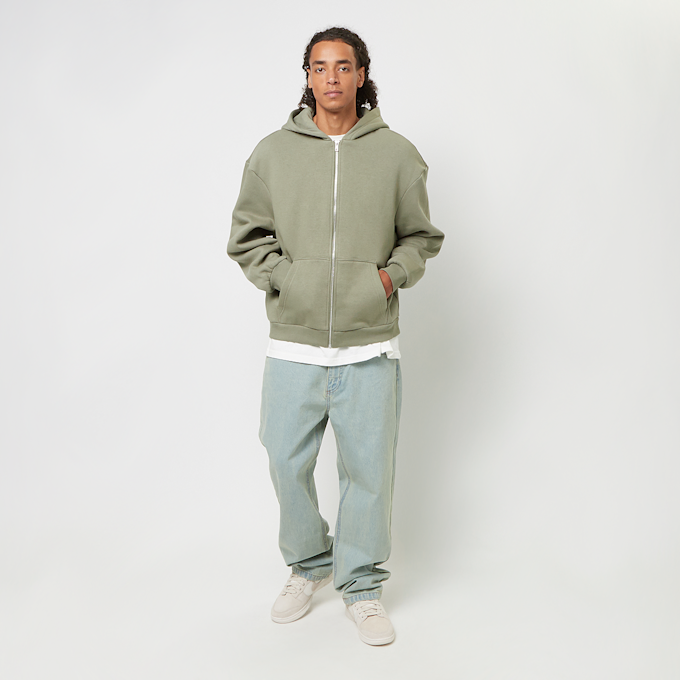 Urban Classics Fluffy Zip Hoody verde 40697 4