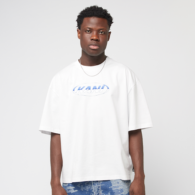 Karl Kani Woven Signature Chrome Logo Crop Tee wit 45135 1