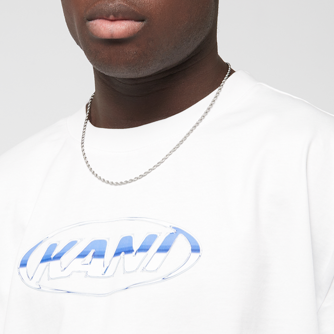 Karl Kani Woven Signature Chrome Logo Crop Tee wit 45135 3