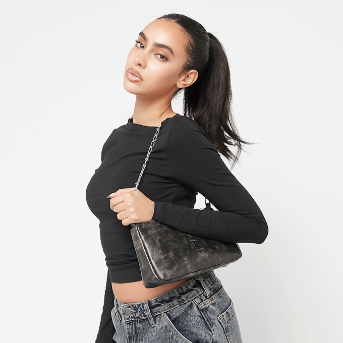 Karl Kani OG Crackle PU Knot Chain Shoulder Bag schwarz 45310 6