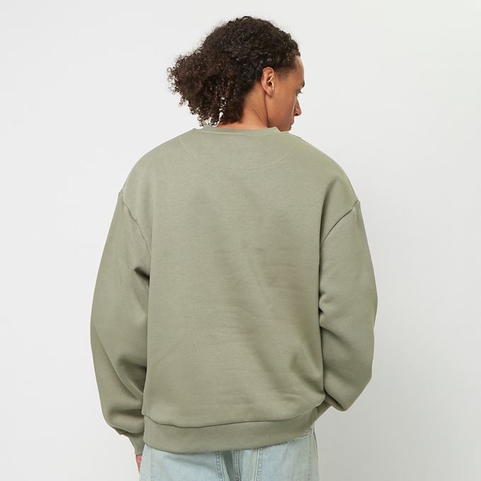 Urban Classics Fluffy Crewneck paleolive groen 40709 2
