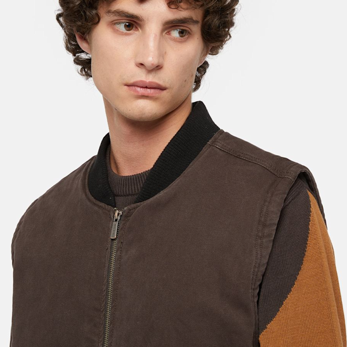 Dickies Duck Canvas Vest brun 45562 3