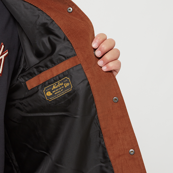 New Era Cord Coaches' Jacke braun 45403 4