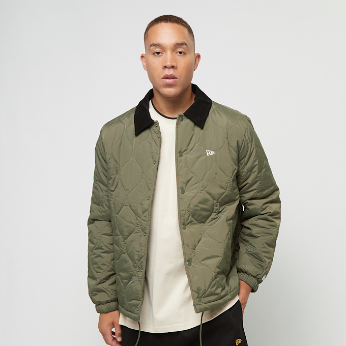 New Era Quilted Coach Jacket verde 45402 1