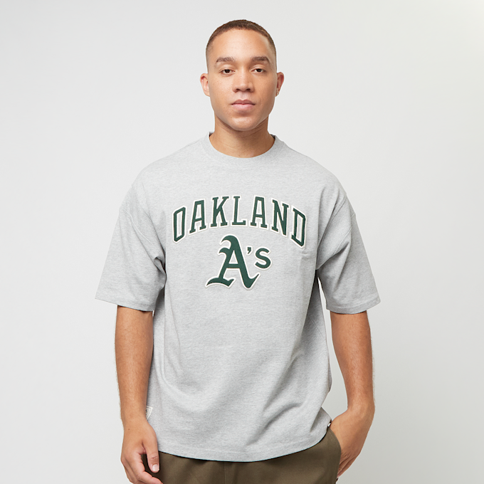 New Era MLB Oakland Athletics Rib Infill Oversized Tee grijs 45032 1
