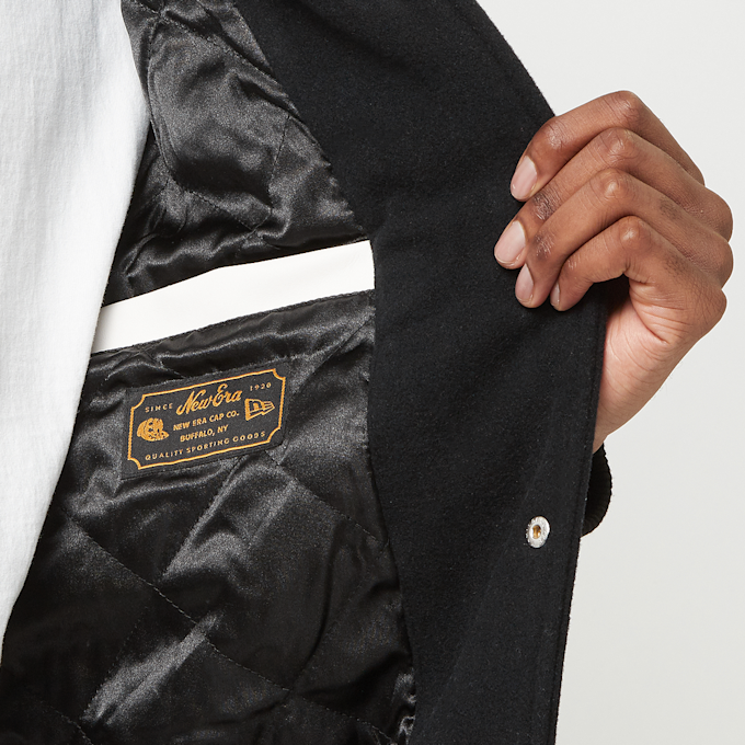 New Era LA Dodgers MLB Patch Varsity Jacket noir 45609 4