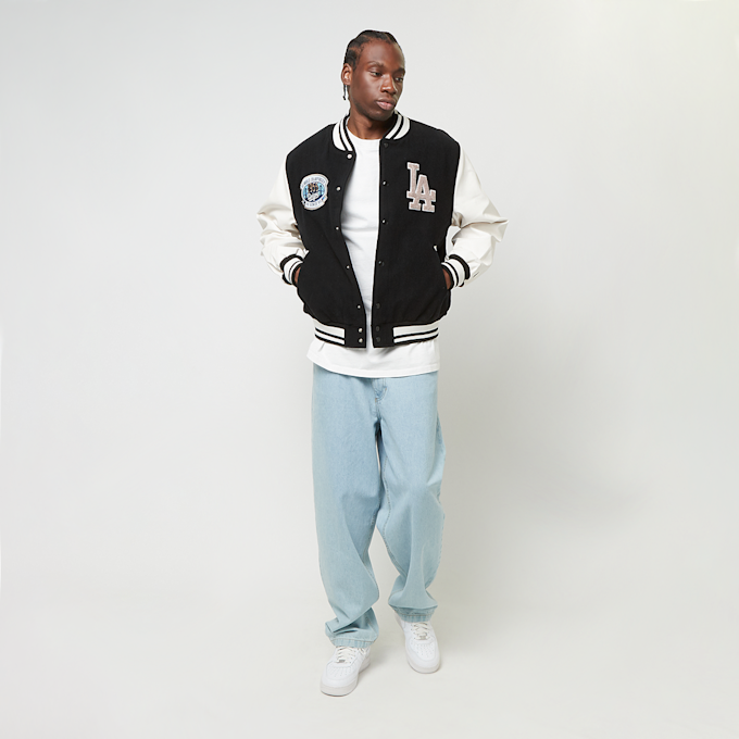 New Era LA Dodgers MLB Patch Varsity Jacket nero 45609 6