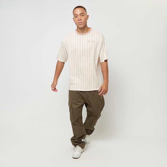New Era Pinstripe Oversized Tee bež 45034 5